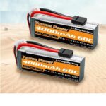 Batteries Lipo 11,1v 4000mah deux pièces pour voiture de course télécommandée